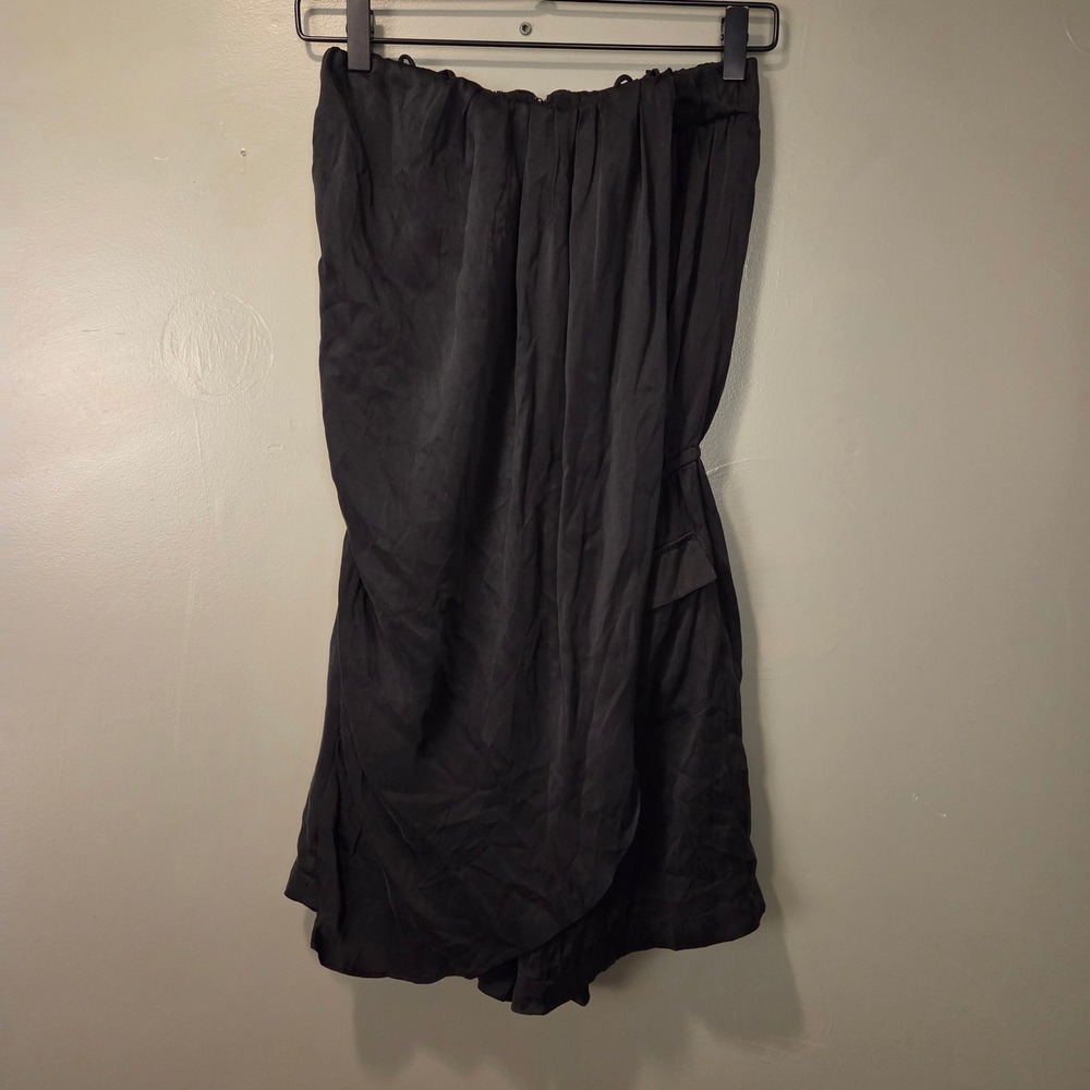 Funktional‎ Women's 100% Silk Strapless Romper Size XS Black